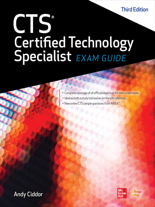 Title details for CTS Certified Technology Specialist Exam Guide by AVIXA Inc., NA - Available